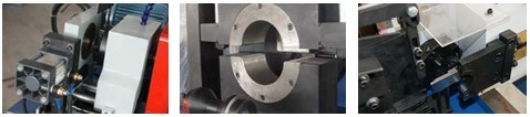 Pneumatic double chamfering machine
